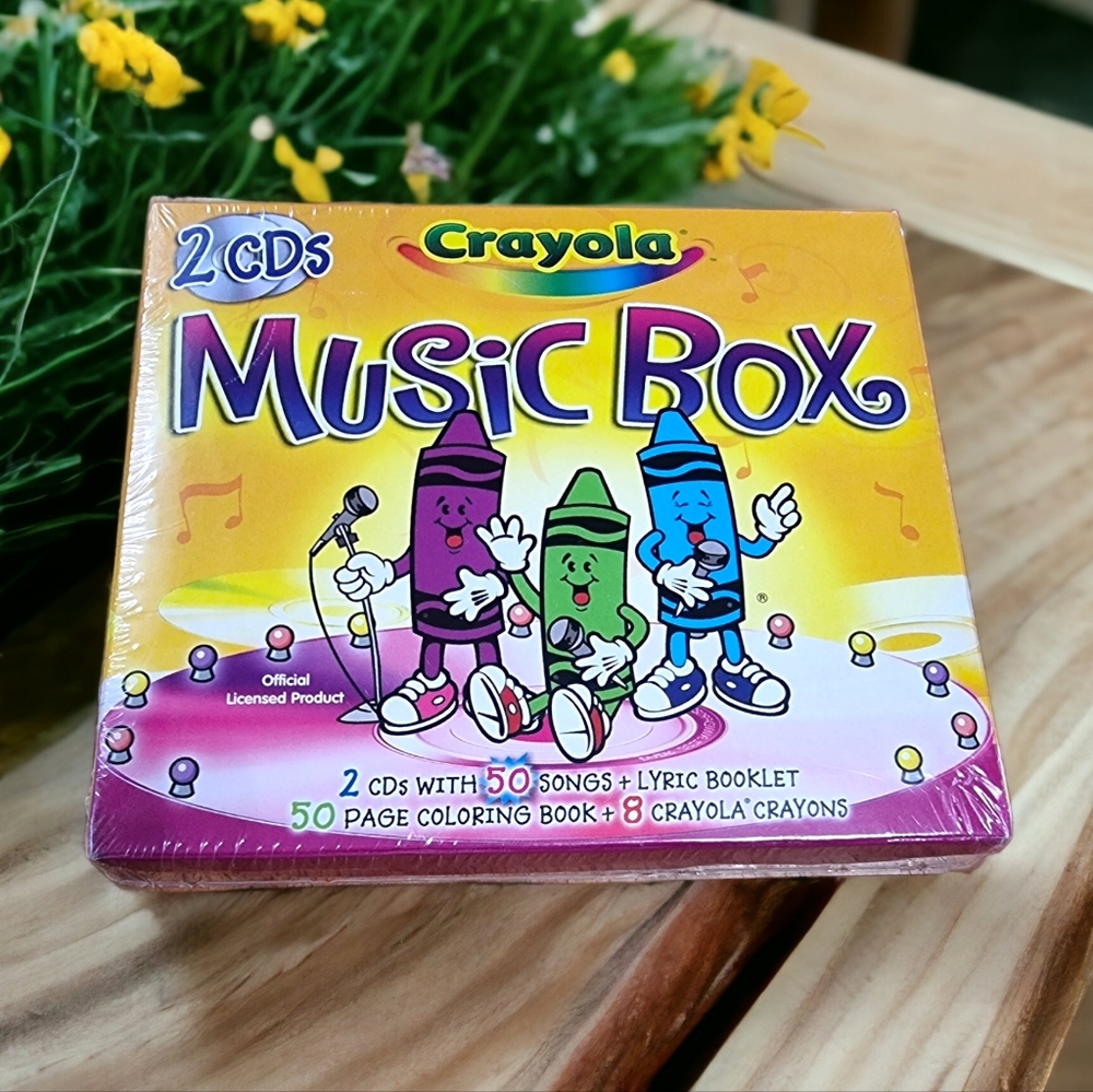 Crayola Music Box ~2 CD's~50 Songs & Lyric Booklet